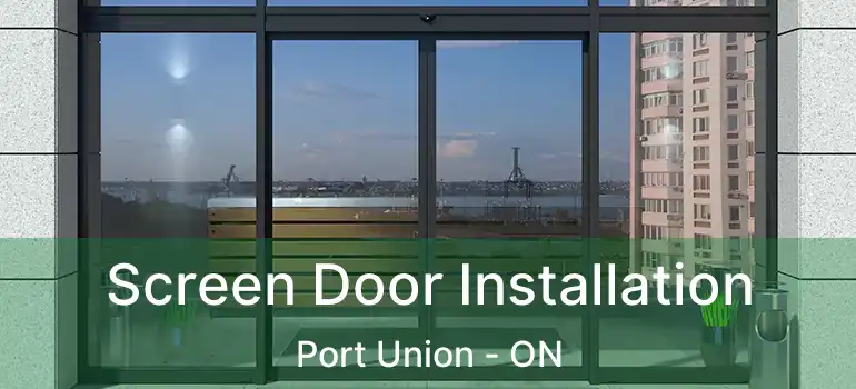  Screen Door Installation Port Union - ON