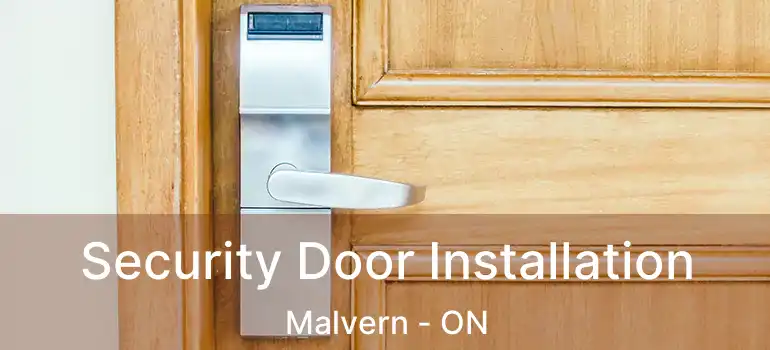 Security Door Installation Malvern - ON