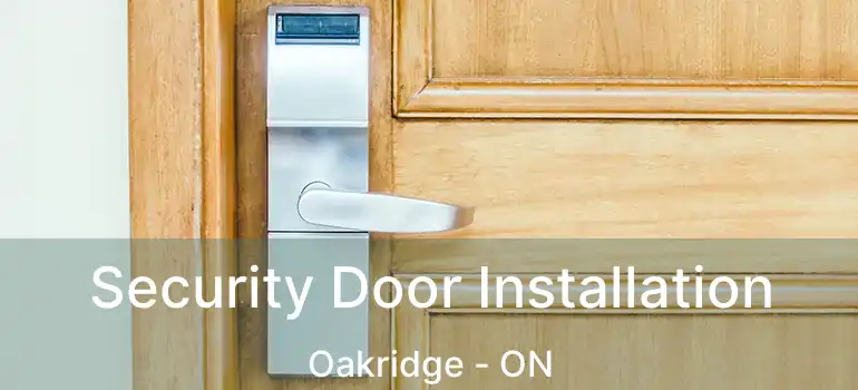  Security Door Installation Oakridge - ON