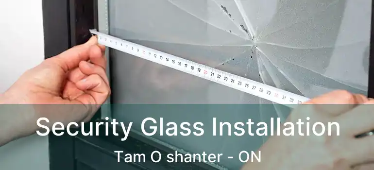 Security Glass Installation Tam O shanter - ON