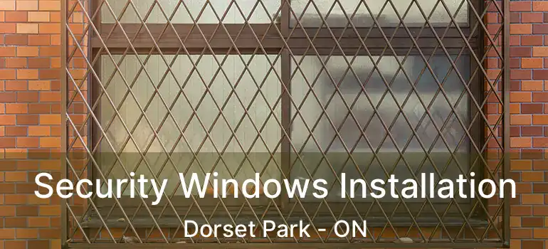  Security Windows Installation Dorset Park - ON