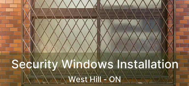  Security Windows Installation West Hill - ON