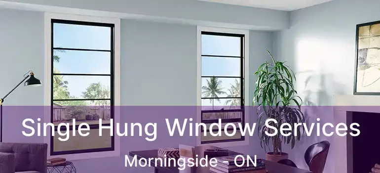  Single Hung Window Services Morningside - ON
