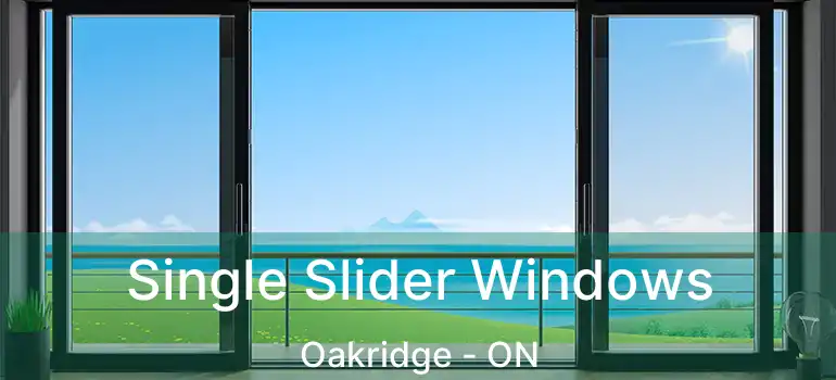  Single Slider Windows Oakridge - ON