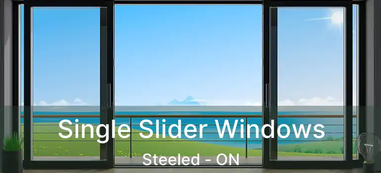  Single Slider Windows Steeled - ON