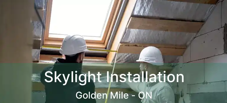  Skylight Installation Golden Mile - ON