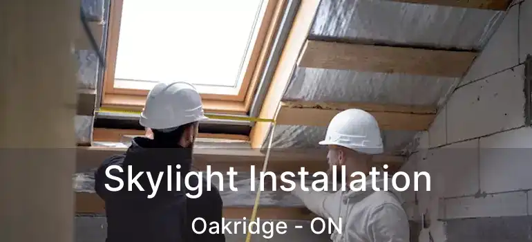  Skylight Installation Oakridge - ON