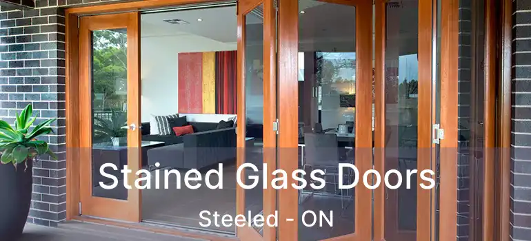 Stained Glass Doors Steeled - ON