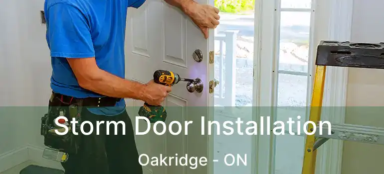 Storm Door Installation Oakridge - ON