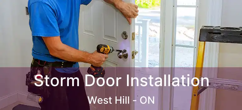  Storm Door Installation West Hill - ON
