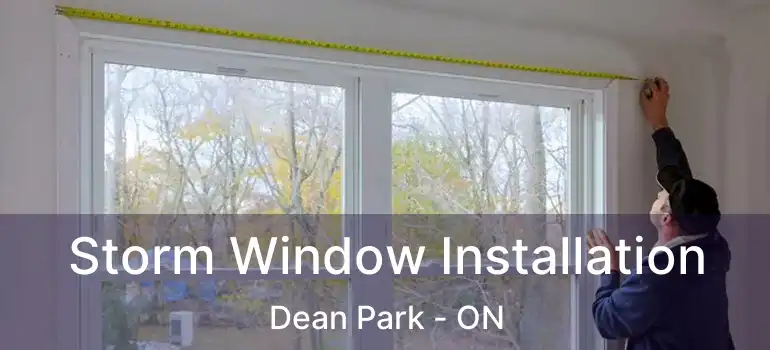  Storm Window Installation Dean Park - ON