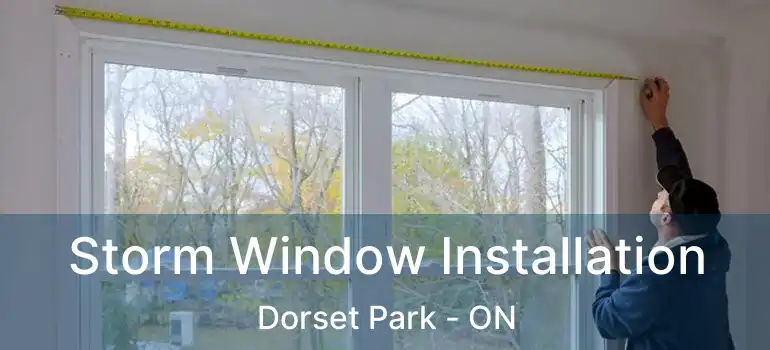  Storm Window Installation Dorset Park - ON