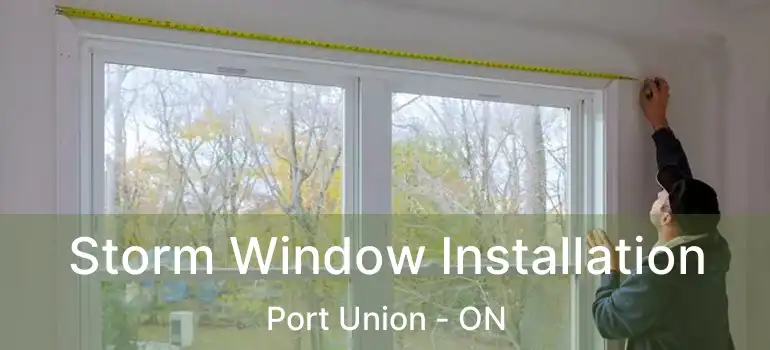  Storm Window Installation Port Union - ON