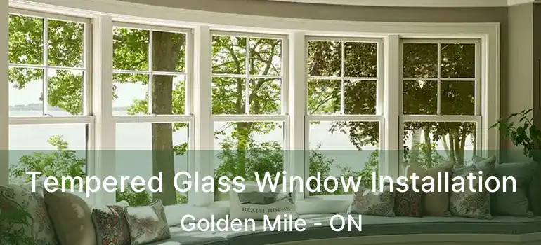 Tempered Glass Window Installation Golden Mile - ON