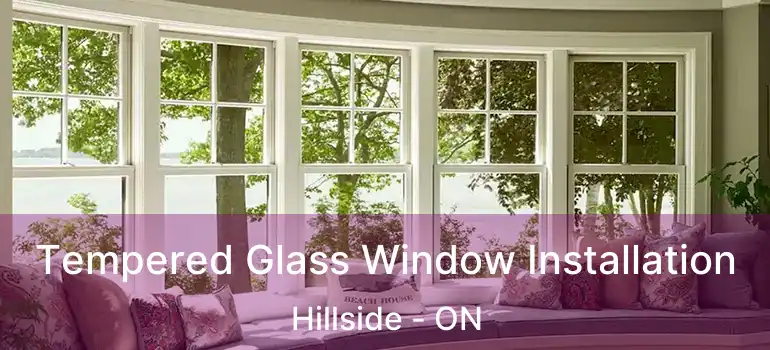  Tempered Glass Window Installation Hillside - ON