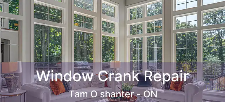  Window Crank Repair Tam O shanter - ON