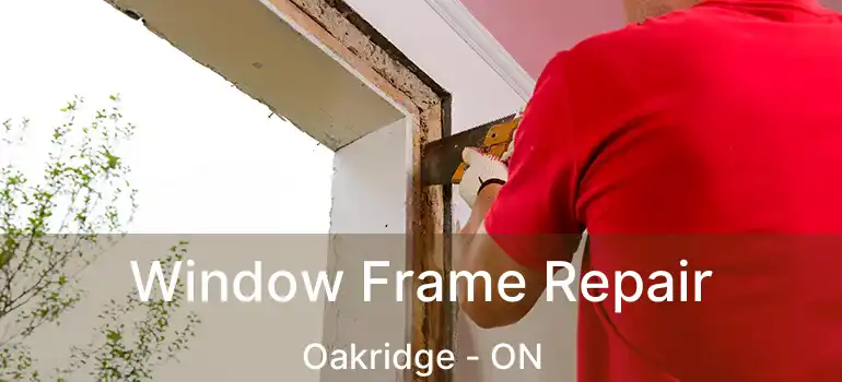  Window Frame Repair Oakridge - ON