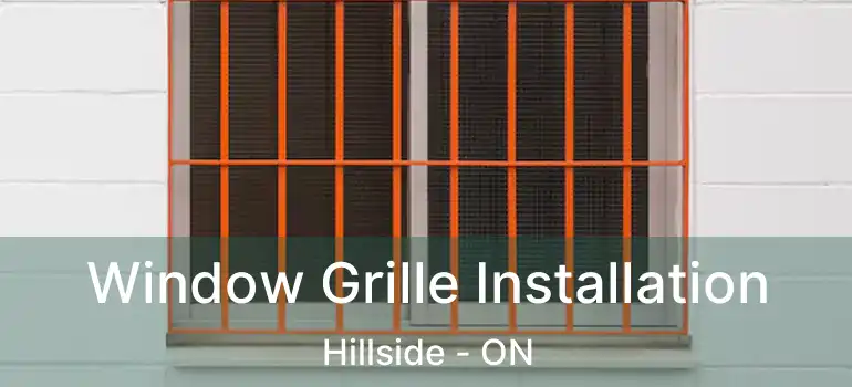  Window Grille Installation Hillside - ON