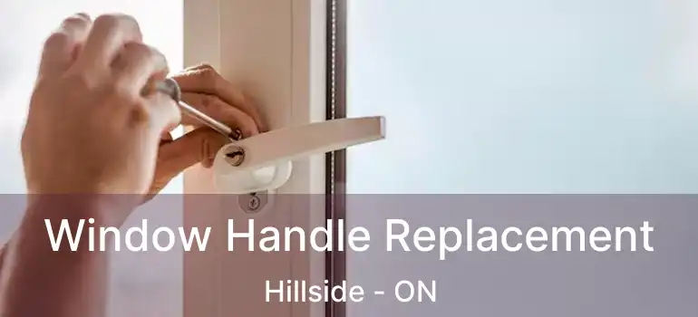  Window Handle Replacement Hillside - ON