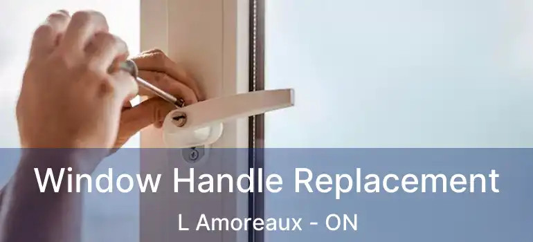  Window Handle Replacement L Amoreaux - ON