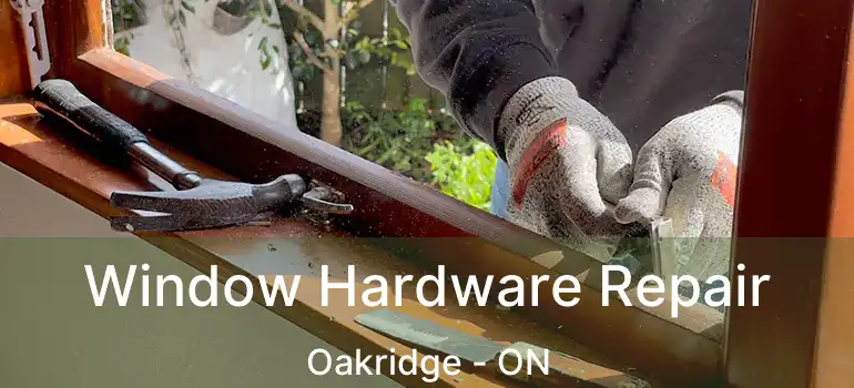  Window Hardware Repair Oakridge - ON