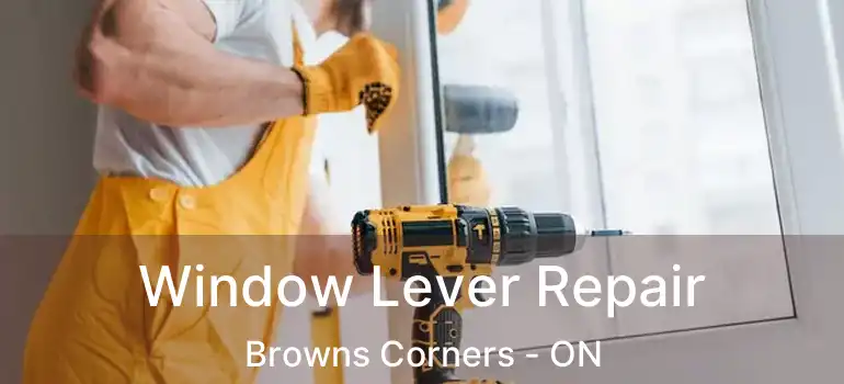  Window Lever Repair Browns Corners - ON