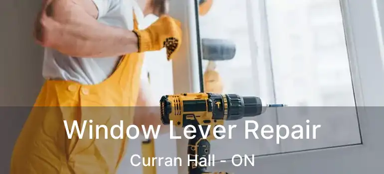 Window Lever Repair Curran Hall - ON