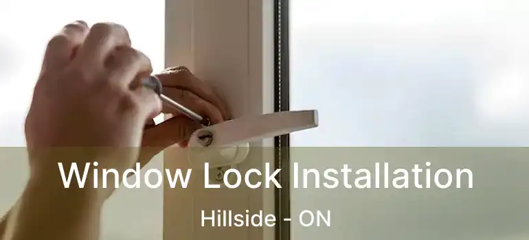 Window Lock Installation Hillside - ON