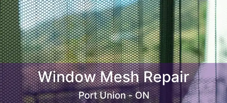  Window Mesh Repair Port Union - ON
