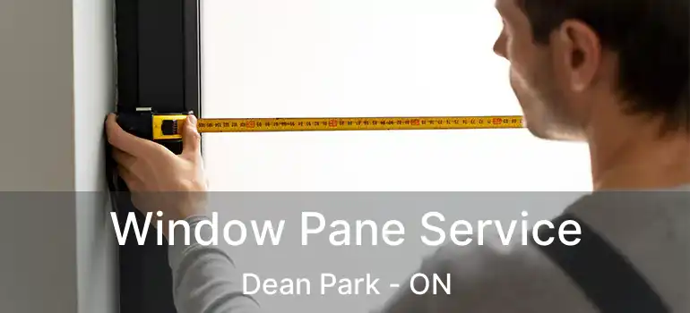  Window Pane Service Dean Park - ON