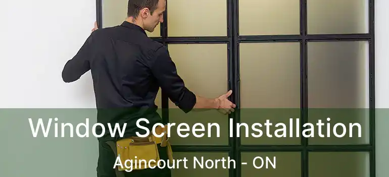  Window Screen Installation Agincourt North - ON