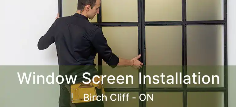  Window Screen Installation Birch Cliff - ON