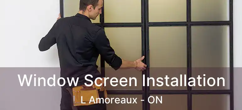  Window Screen Installation L Amoreaux - ON