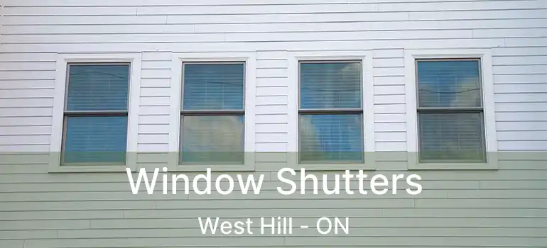  Window Shutters West Hill - ON