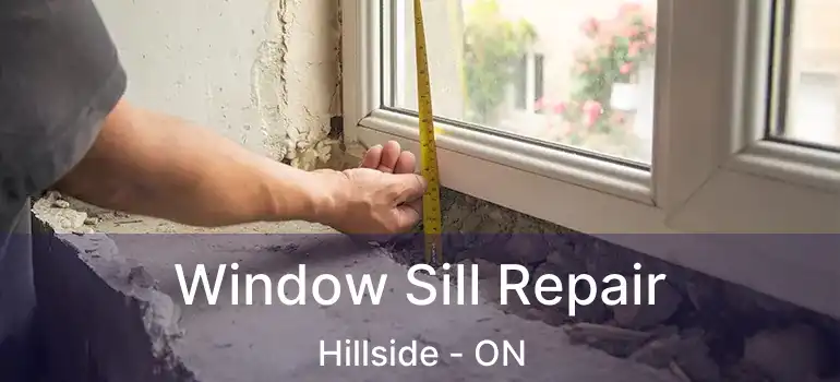 Window Sill Repair Hillside - ON