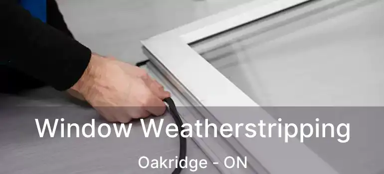  Window Weatherstripping Oakridge - ON