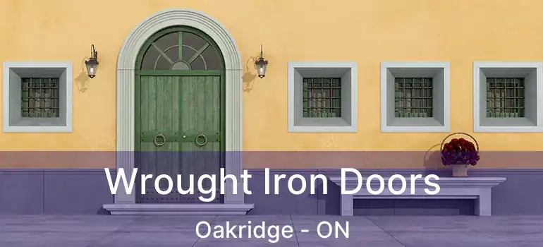 Wrought Iron Doors Oakridge - ON